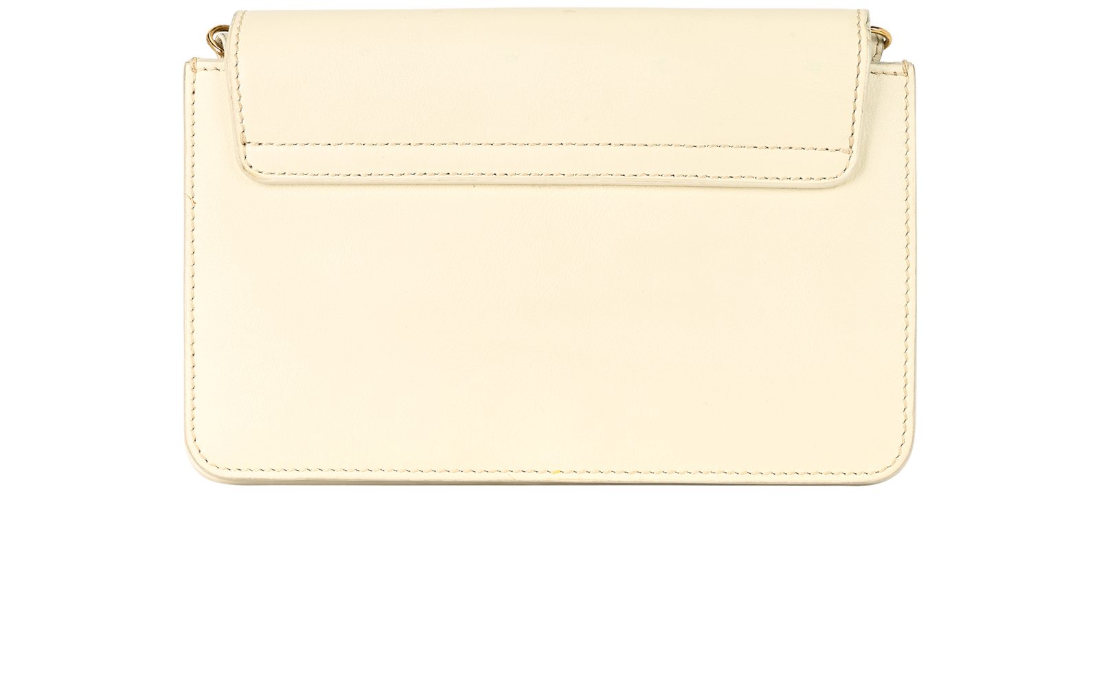 Chloe Drew Bijou Clutch, &pound;275, Handbags, Cream, Leather, Back view